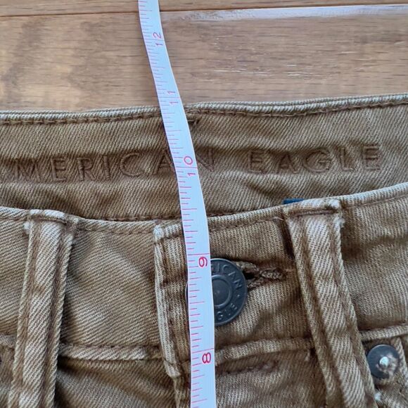 American Eagle Jeans Men's Size 26 X 28 Caramel Brown Airflex+ Athletic Fit Slim - Picture 9 of 12